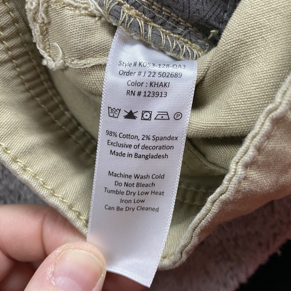 JACHS New York Pants Mens 32x30 Beige Straight Leg Slim Mid Rise - Picture 10 of 15